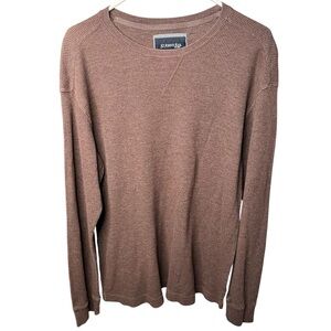 St. John's Bay Sweater‎ Men's XL Crew Neck Knit Pullover Long Sleeve Retro Brown